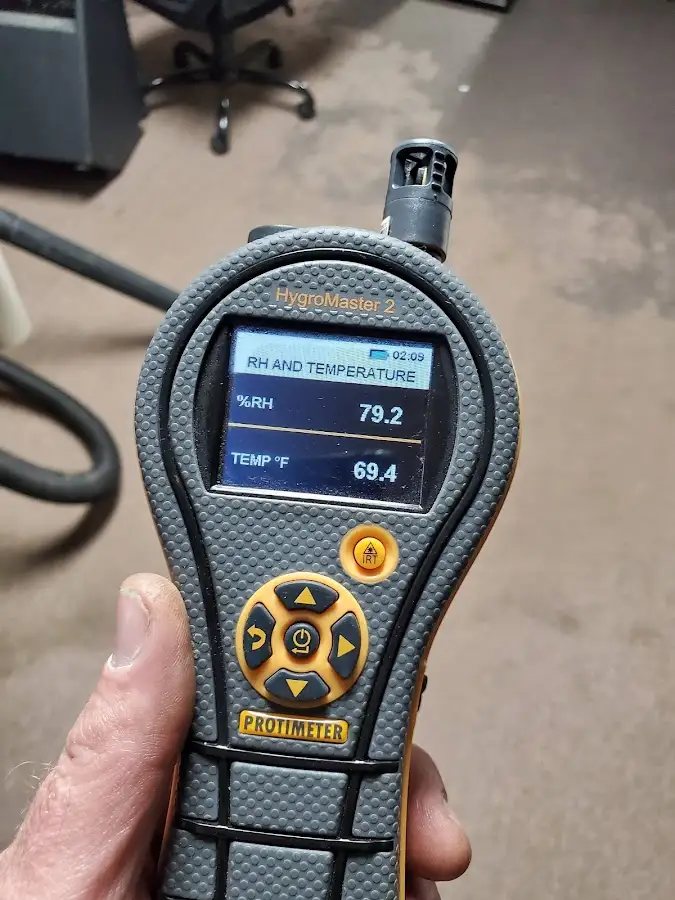 Moisture meter humidity assessment for Fire & Smoke Damage Restoration in Red Chute
