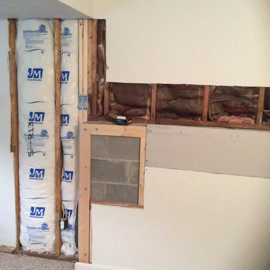 Wall insulation replacement during Odor Removal & Deodorization in Red Chute